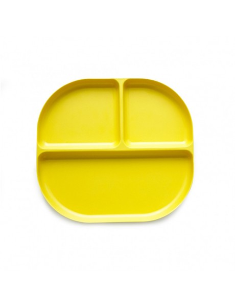 EKOBO Δίσκος φαγητού με χωρίσματα κίτρινος