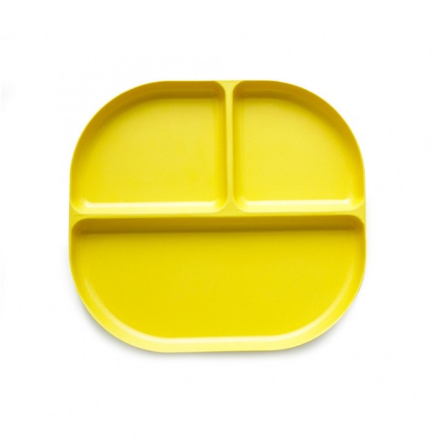 EKOBO Δίσκος φαγητού με χωρίσματα κίτρινος